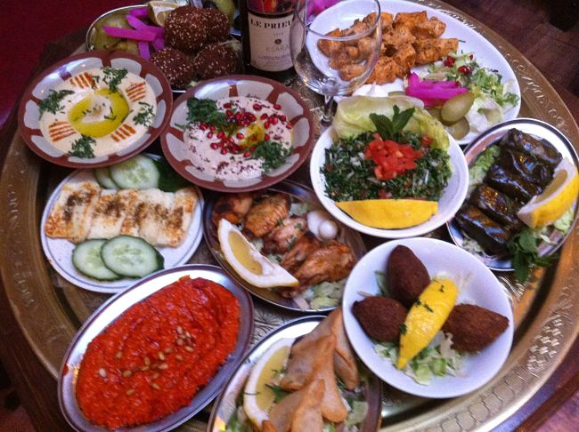 Lebanese mezza is generally a good healthy choice provided you choose the low calorie dishes