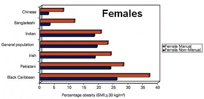Percentage of Obese Females