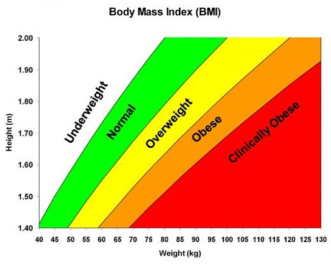 BMI Weight Classification Chart